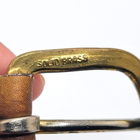 Size 30 Brown Weave Leather Belt - Picture 8 of 12